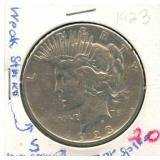 1923-S Peace Silver Dollar