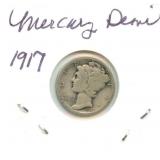 1917-S Mercury Silver Dime
