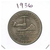 1936 Wisconsin Territorial Centennial Silver Half