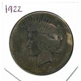 1922 Peace Silver Dollar