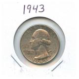 1943 Washington Silver Quarter