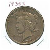 1935-S Peace Silver Dollar