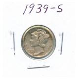 1939-S Mercury Silver Dime