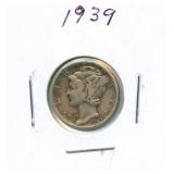 1939 Mercury Silver Dime