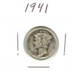 1941 Mercury Silver Dime