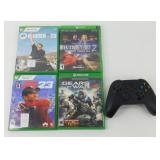 4 Xbox One Games plus a Controller