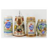 * 4 Beer Steins