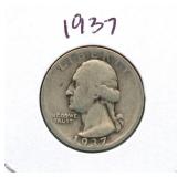 1937 Washington Silver Quarter