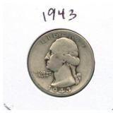 1943 Washington Silver Quarter
