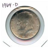 1964-D Kennedy Silver Half Dollar