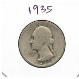 1935 Washington Silver Quarter