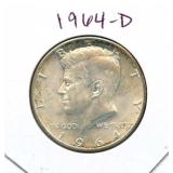 1964-D Kennedy Silver Half Dollar