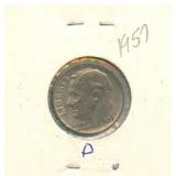 1957-D Roosevelt Silver Dime