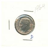 1964-D Roosevelt Silver Dime