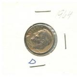 1964-D Roosevelt Silver Dime
