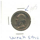1945 Washington Silver Quarter