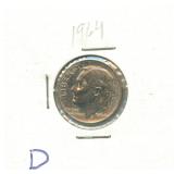 1964-D Roosevelt Silver Dime