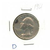 1961-D Washington Silver Quarter