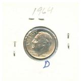 1964-D Roosevelt Silver Dime