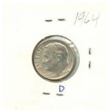 1964-D Roosevelt Silver Dime