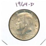 1964-D Kennedy Silver Half Dollar