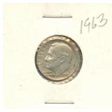 1963-D Roosevelt Silver Dime