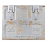 ** Dark Gray Large Military Metal Ammo Box