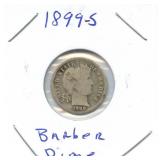 1899-S Barber Silver Dime