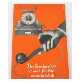 Vintage 1937 Official German Government Telephone