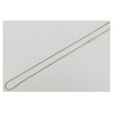 Sterling Silver Rope Chain Necklace - Italy, 24"