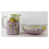 * Vintage Lawleys Norfolk Pitcher Wash Basin