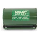 Vintage Metal Bob-Bet Bait Box
