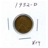 1932-D Lincoln Wheat Cent - Key Date