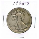 1942-S Walking Liberty Silver Half Dollar