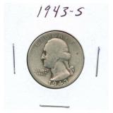 1943-S Washington Silver Quarter