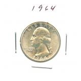 1964 Washington Silver Quarter
