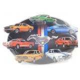 * 7 Car Mustang Metal Sign