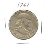 1961 Franklin Silver Half Dollar