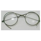 Vintage Nickel Metal Prescription Glasses