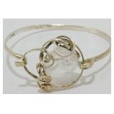 Vintage Sterling Silver Quartz Bracelet - 7ï¿½