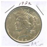 1922 Peace Silver Dollar