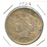 1922 Peace Silver Dollar