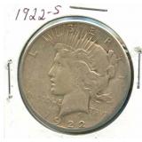1922-S Peace Silver Dollar