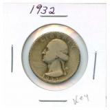 1932 Washington Silver Quarter