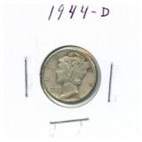 1944-D Mercury Silver Dime