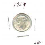 1964 Roosevelt Silver Dime