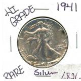 1941 Standing Liberty High Grade Silver Half