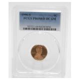 1996-S Lincoln Cent PCGS PR69RD DCAM
