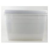 * (4) 58 Quart Sterilite Totes