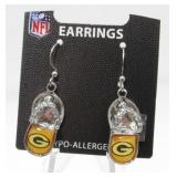 Green Bay Packer Flip Flop Earrings -